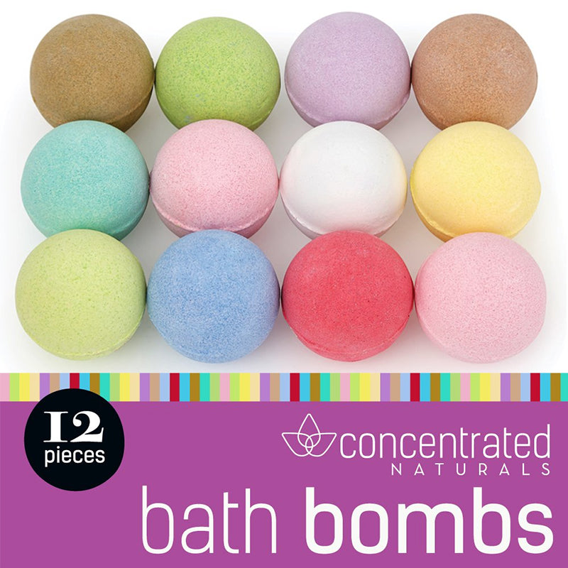 Set of 12 Scented Fizzy Spa Bath Ball Bombs